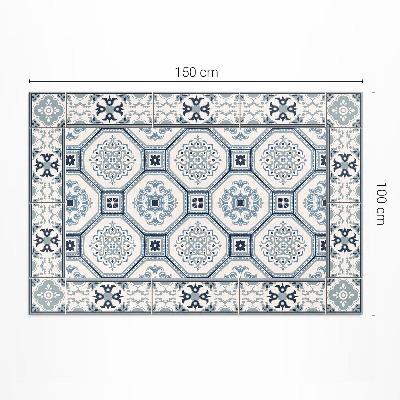Teppich auf pvc Geometrische Formen elegante fliesen