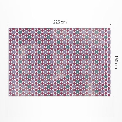 Teppich auf pvc Geometrische Sterne feines Mosaik