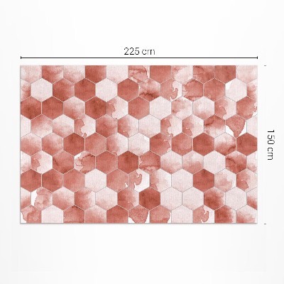 Vinyl teppich Aquarell Sechsecke elegantes Mosaik