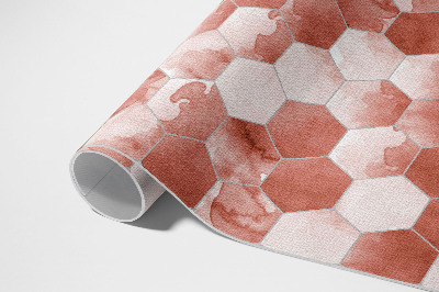 Vinyl teppich Aquarell Sechsecke elegantes Mosaik