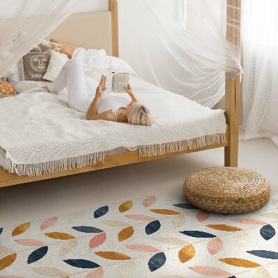 Teppich pvc Feine Blätter Aquarell Boho-Stil