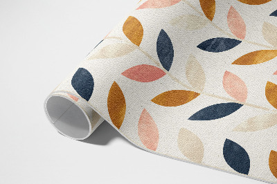 Teppich pvc Feine Blätter Aquarell Boho-Stil