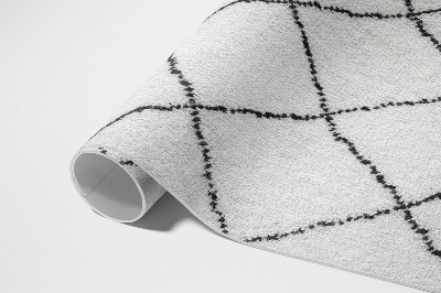 Vinyl teppich Schwarzes Linienmuster aus Plüschimitat