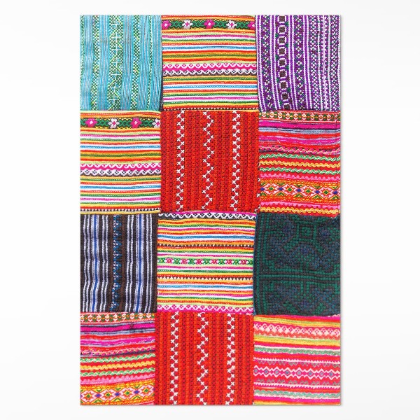 Pvc teppich Türkisches Patchwork-Geflecht
