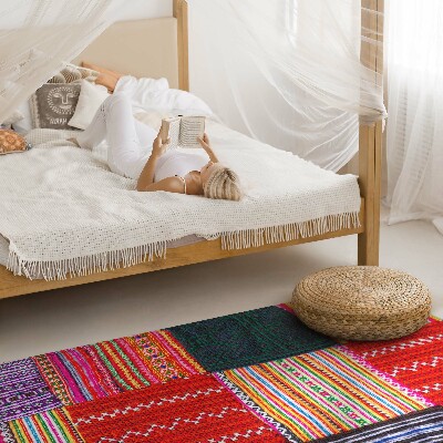 Pvc teppich Türkisches Patchwork-Geflecht