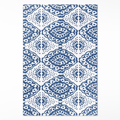 Vinyl teppich läufer Blaue dekorative Muster Ornament