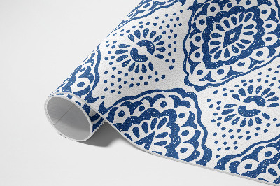 Vinyl teppich läufer Blaue dekorative Muster Ornament