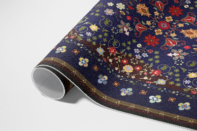 Teppich auf pvc Schöne kleine Blumen Vintage Blumenmotiv