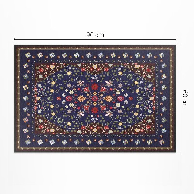 Teppich auf pvc Schöne kleine Blumen Vintage Blumenmotiv