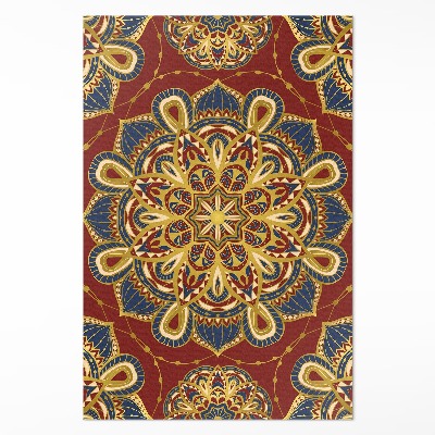 Teppich auf pvc Reich verziertes Mandala orientalisches Muster