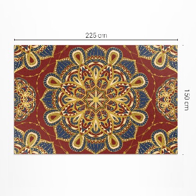Teppich auf pvc Reich verziertes Mandala orientalisches Muster