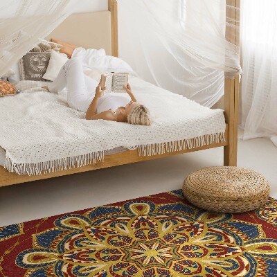 Teppich auf pvc Reich verziertes Mandala orientalisches Muster