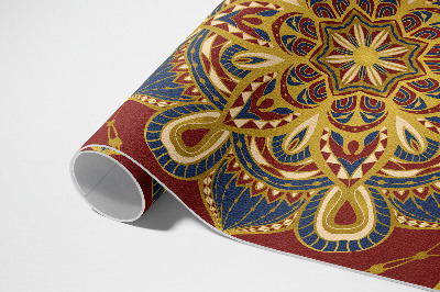 Teppich auf pvc Reich verziertes Mandala orientalisches Muster
