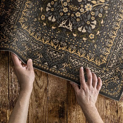 Teppich auf pvc Pflanzendekoration ornamentales Muster