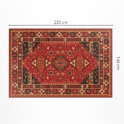 Vinyl teppich läufer Antike Blumenmotive im Vintage-Stil