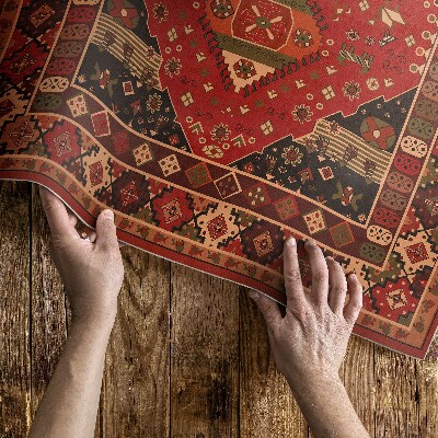 Vinyl teppich läufer Antike Blumenmotive im Vintage-Stil