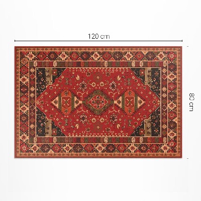Vinyl teppich läufer Antike Blumenmotive im Vintage-Stil