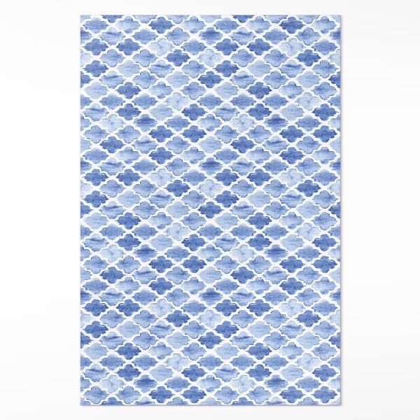 Teppich auf pvc Mediterrane Mosaik-Aquarellfliesen