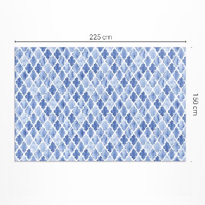 Teppich auf pvc Mediterrane Mosaik-Aquarellfliesen