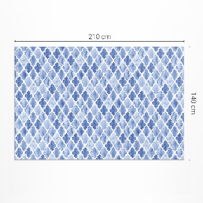 Teppich auf pvc Mediterrane Mosaik-Aquarellfliesen