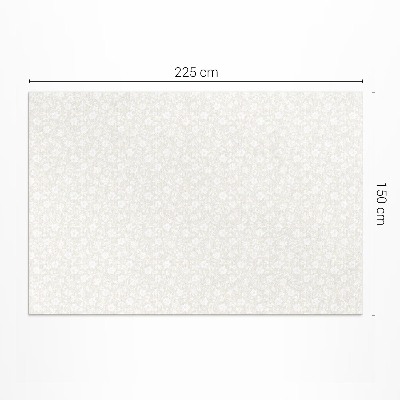 Pvc teppich Feine zarte Feldblumen im Boho-Stil