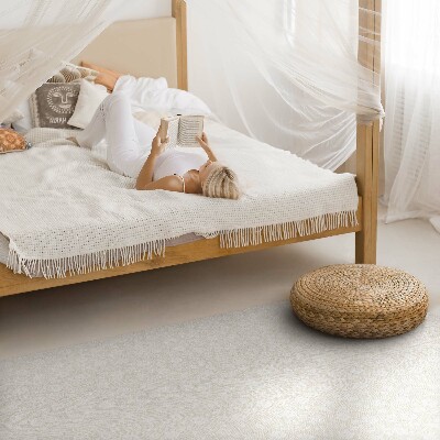 Pvc teppich Feine zarte Feldblumen im Boho-Stil