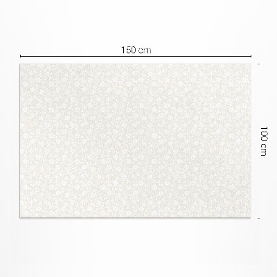 Pvc teppich Feine zarte Feldblumen im Boho-Stil