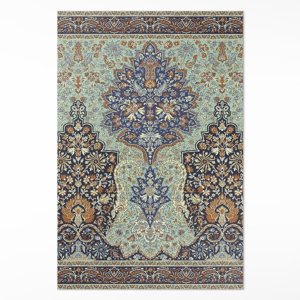 Teppich auf pvc Wunderschönes Ornament mit türkischen Blumendetails