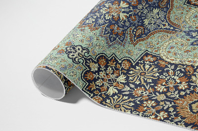 Teppich auf pvc Wunderschönes Ornament mit türkischen Blumendetails