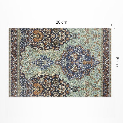 Teppich auf pvc Wunderschönes Ornament mit türkischen Blumendetails