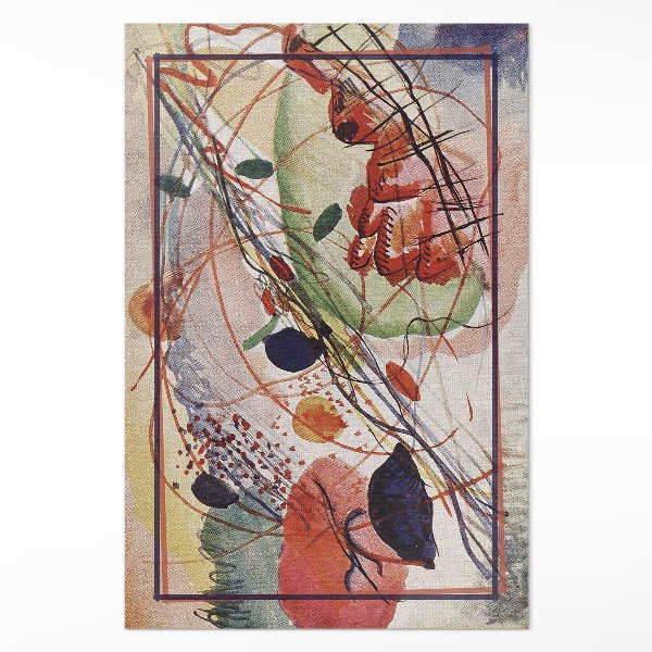 Vinyl teppich läufer Koloriertes Aquarell von Wassily Kandinsky