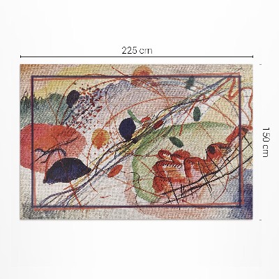Vinyl teppich läufer Koloriertes Aquarell von Wassily Kandinsky