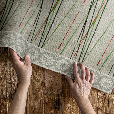 Vinyl teppich Japanische Holzschnitt-Imitation eines Stoffes