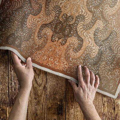 Teppich auf pvc Dekorative Wirbel orientalisches Muster