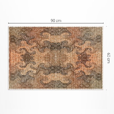 Teppich auf pvc Dekorative Wirbel orientalisches Muster