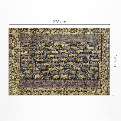 Vinyl teppich Ornamentale Details dekoratives Muster