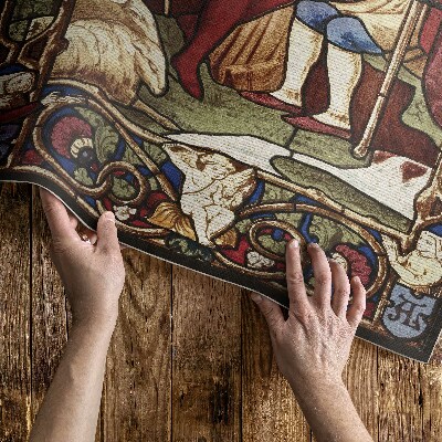Vinyl teppich läufer Sir Digby Wyatt Nachahmung Glasmalerei Gotik