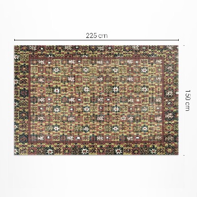 Teppich auf pvc Vintage Etno farbiges Vintage Mosaik