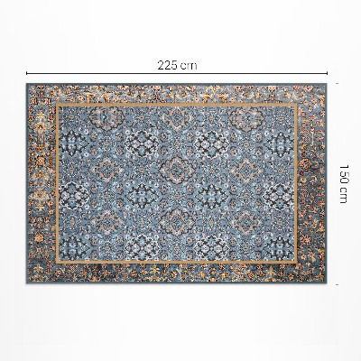 Teppich auf pvc Ethnisches Mosaik im Vintage-Stil mit Ornamenten