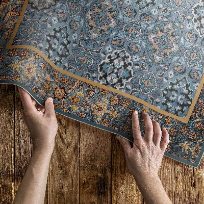 Teppich auf pvc Ethnisches Mosaik im Vintage-Stil mit Ornamenten