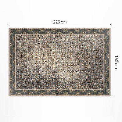 Vinyl teppich Vintage Blumenmuster getragene Textur
