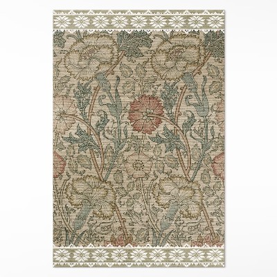 Vinyl teppich läufer William Morris Wildrose