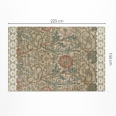 Vinyl teppich läufer William Morris Wildrose