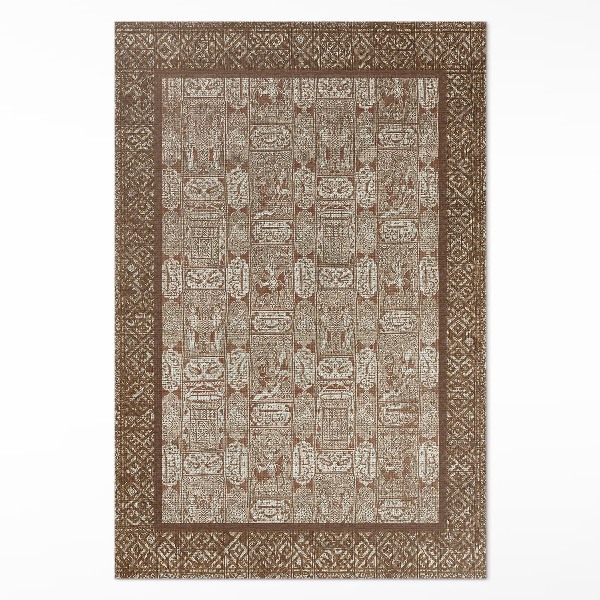 Teppich pvc Ornamentales Mosaikmuster im Vintage-Stil