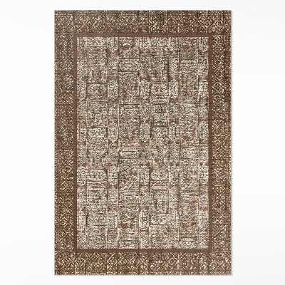 Teppich pvc Ornamentales Mosaikmuster im Vintage-Stil