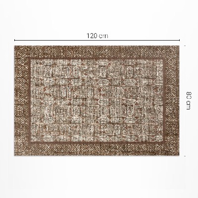 Teppich pvc Ornamentales Mosaikmuster im Vintage-Stil