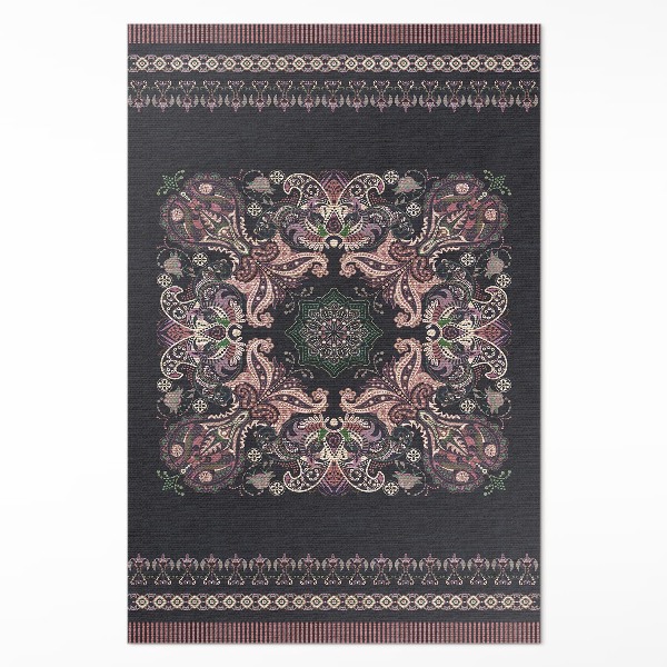 Vinyl teppich läufer Stilvolles ornamentales florales Muster