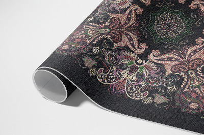 Vinyl teppich läufer Stilvolles ornamentales florales Muster
