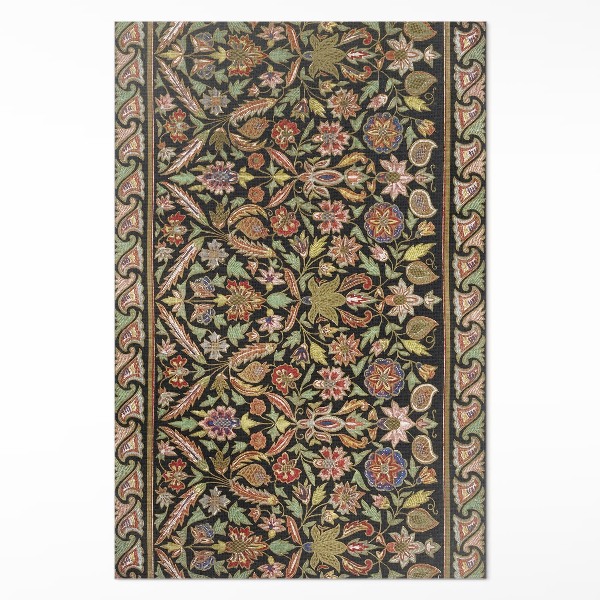 Vinyl teppich Antikes florales Muster im Vintage-Stil
