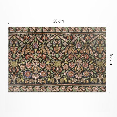Vinyl teppich Antikes florales Muster im Vintage-Stil